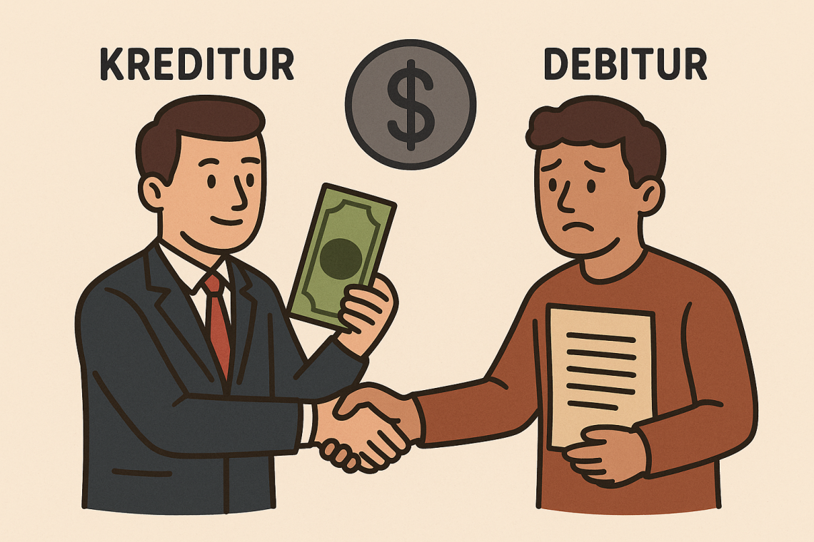 Ilustrasi Kreditur dan Debitur dalam penggadaian