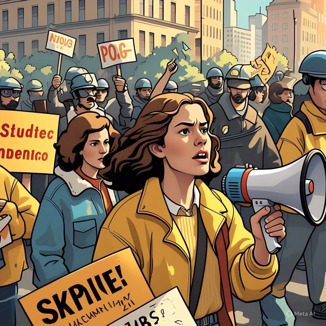 Ilustrasi Mahasiswa 1998.