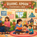 Ilustrasi Ruang Aman Perempuan dan Anak.